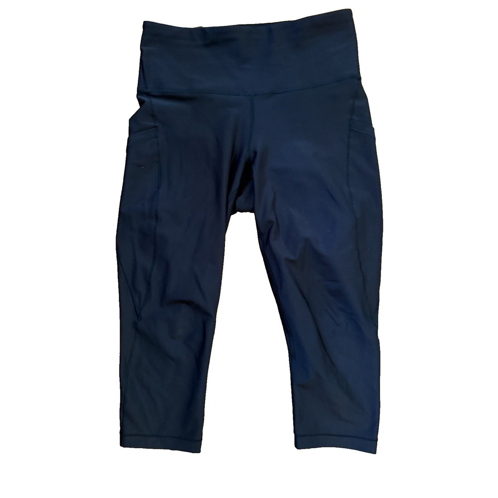Athleta Women's Size Small Black Interval Stash Capri